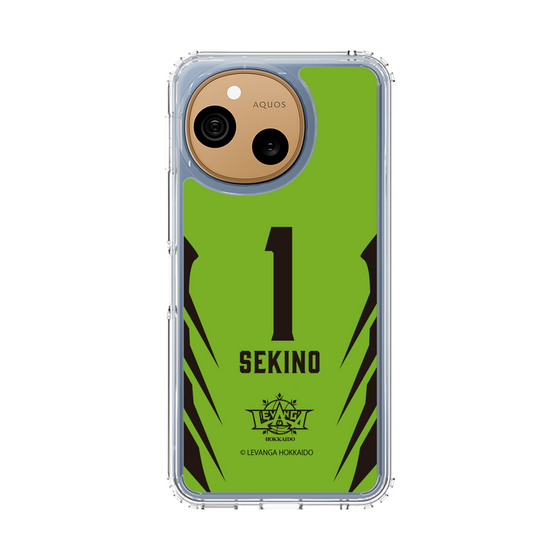 スリムプロテクションケース［ レバンガ北海道 - #1 SEKINO - HOME - 裏 ］