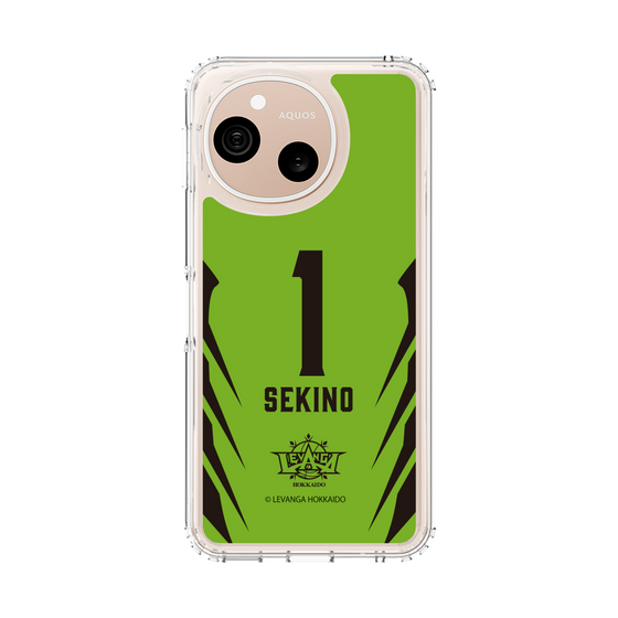 スリムプロテクションケース［ レバンガ北海道 - #1 SEKINO - HOME - 裏 ］