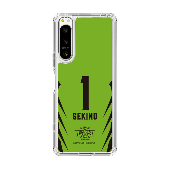 スリムプロテクションケース［ レバンガ北海道 - #1 SEKINO - HOME - 裏 ］