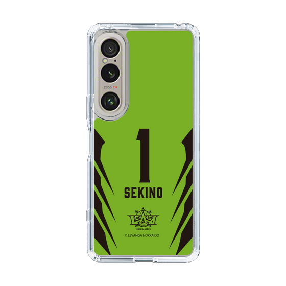 スリムプロテクションケース［ レバンガ北海道 - #1 SEKINO - HOME - 裏 ］
