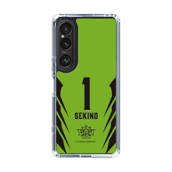 スリムプロテクションケース［ レバンガ北海道 - #1 SEKINO - HOME - 裏 ］