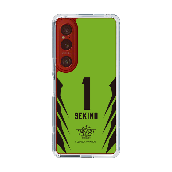 スリムプロテクションケース［ レバンガ北海道 - #1 SEKINO - HOME - 裏 ］