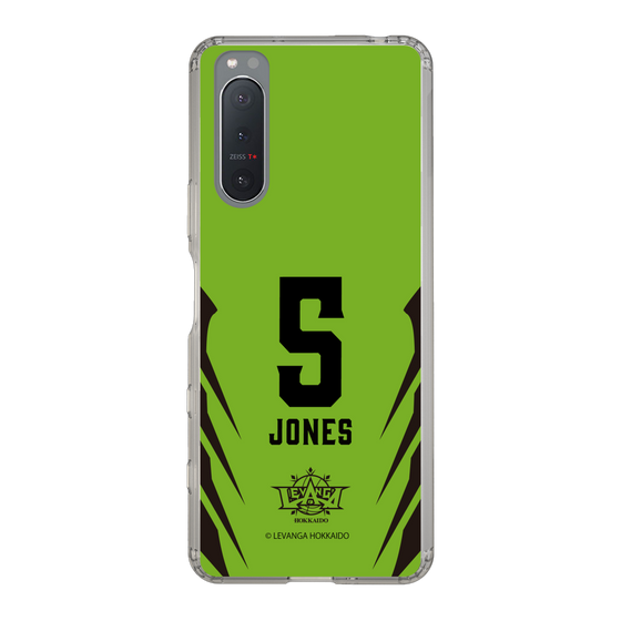 スリムプロテクションケース［ レバンガ北海道 - #5 JONES - HOME - 裏 ］