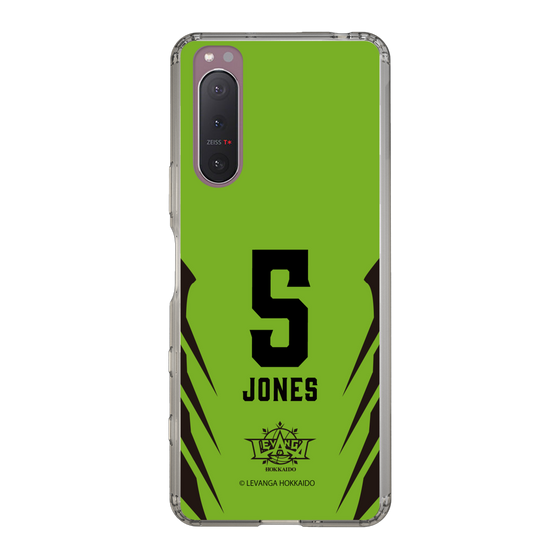 スリムプロテクションケース［ レバンガ北海道 - #5 JONES - HOME - 裏 ］