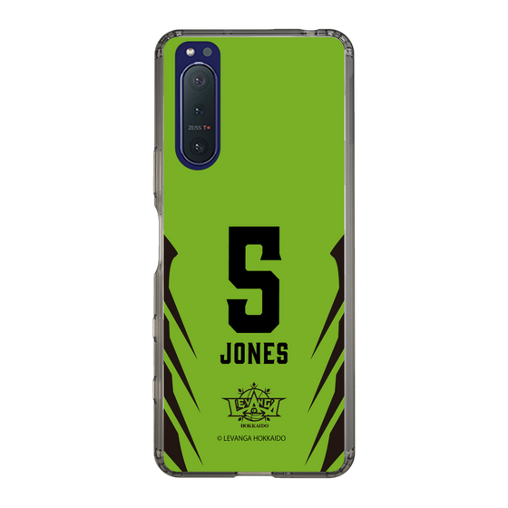 スリムプロテクションケース［ レバンガ北海道 - #5 JONES - HOME - 裏 ］