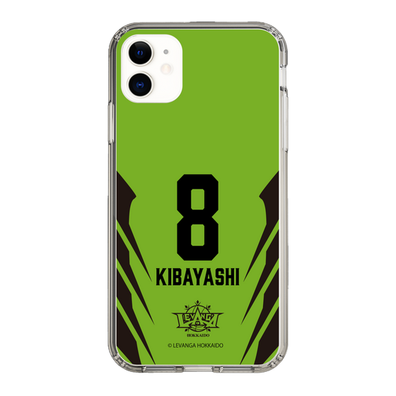 スリムプロテクションケース［ レバンガ北海道 - #8 KIBAYASHI - HOME - 裏 ］