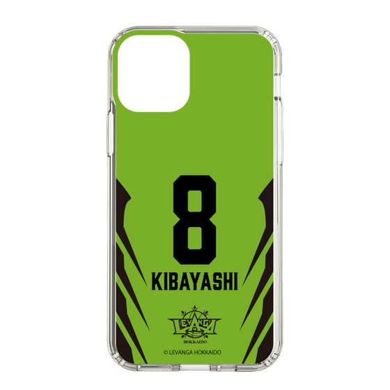 スリムプロテクションケース［ レバンガ北海道 - #8 KIBAYASHI - HOME - 裏 ］