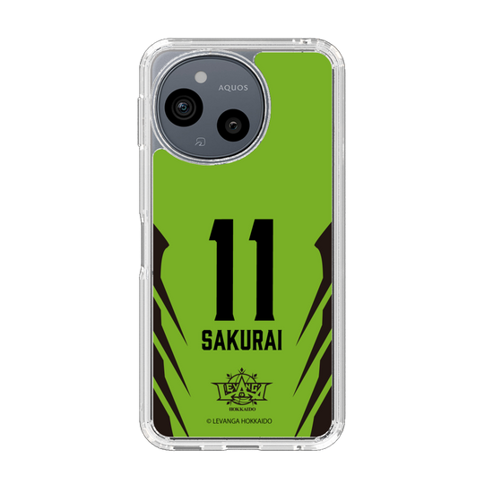 スリムプロテクションケース［ レバンガ北海道 - #11 SAKURAI - HOME - 裏 ］