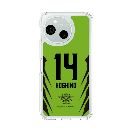 スリムプロテクションケース［ レバンガ北海道 - #14 HOSHINO - HOME - 裏 ］