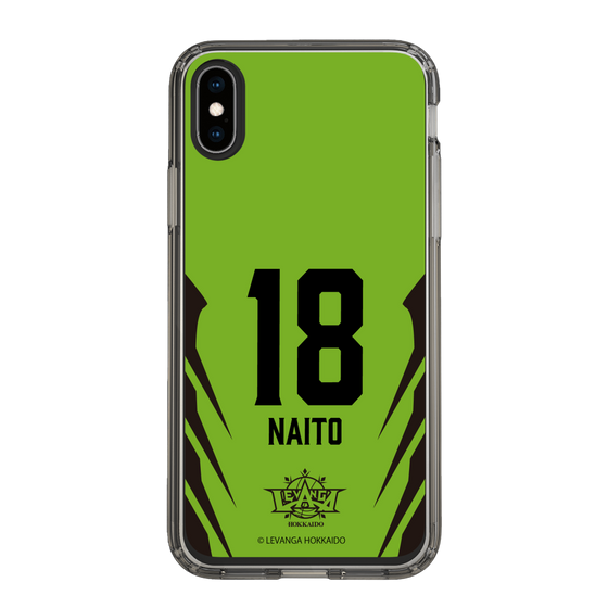 スリムプロテクションケース［ レバンガ北海道 - #18 NAITO - HOME - 裏 ］