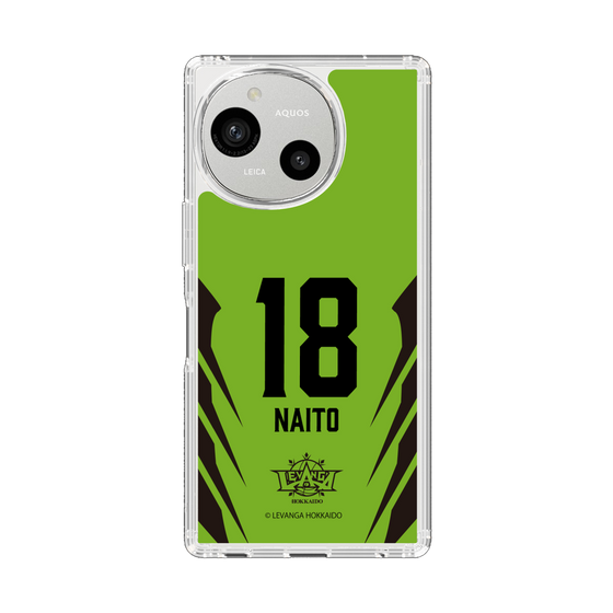 スリムプロテクションケース［ レバンガ北海道 - #18 NAITO - HOME - 裏 ］
