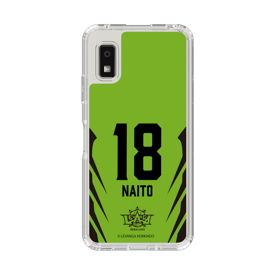 スリムプロテクションケース［ レバンガ北海道 - #18 NAITO - HOME - 裏 ］