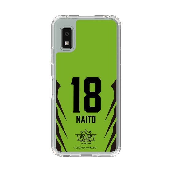 スリムプロテクションケース［ レバンガ北海道 - #18 NAITO - HOME - 裏 ］