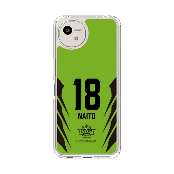 スリムプロテクションケース［ レバンガ北海道 - #18 NAITO - HOME - 裏 ］