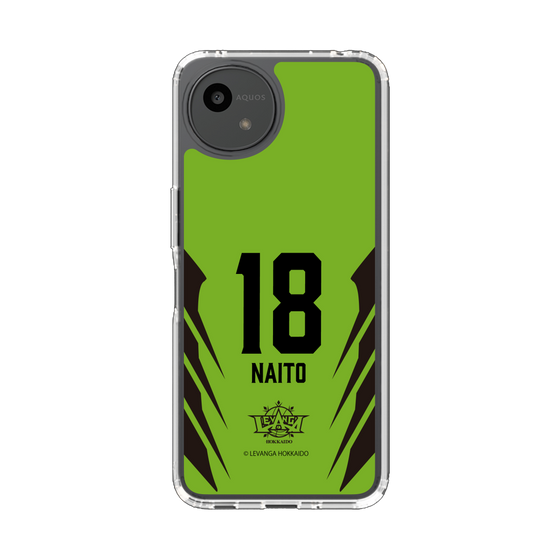 スリムプロテクションケース［ レバンガ北海道 - #18 NAITO - HOME - 裏 ］