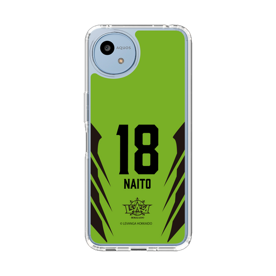 スリムプロテクションケース［ レバンガ北海道 - #18 NAITO - HOME - 裏 ］