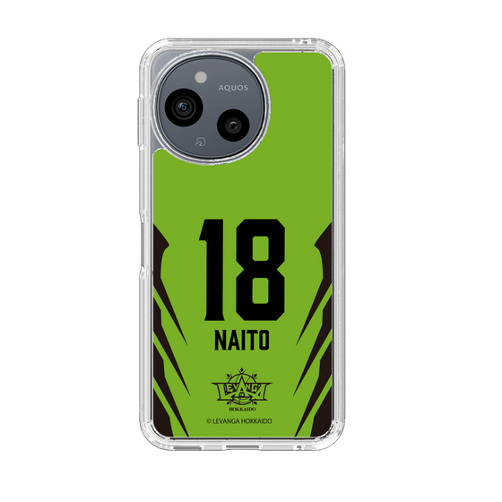 スリムプロテクションケース［ レバンガ北海道 - #18 NAITO - HOME - 裏 ］