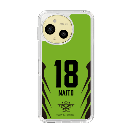 スリムプロテクションケース［ レバンガ北海道 - #18 NAITO - HOME - 裏 ］