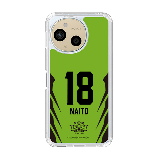 スリムプロテクションケース［ レバンガ北海道 - #18 NAITO - HOME - 裏 ］