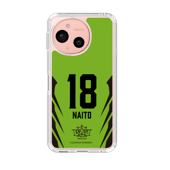 スリムプロテクションケース［ レバンガ北海道 - #18 NAITO - HOME - 裏 ］