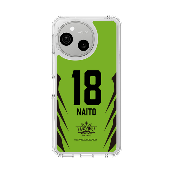 スリムプロテクションケース［ レバンガ北海道 - #18 NAITO - HOME - 裏 ］