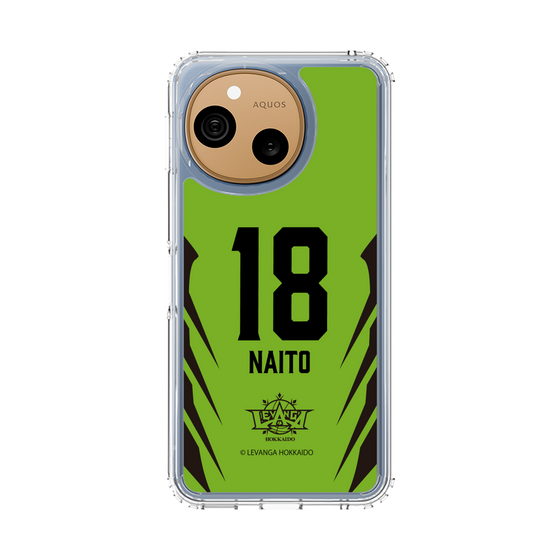 スリムプロテクションケース［ レバンガ北海道 - #18 NAITO - HOME - 裏 ］