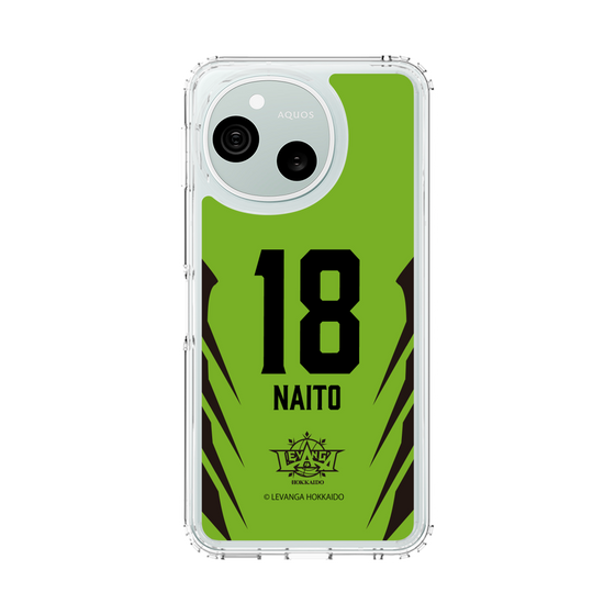スリムプロテクションケース［ レバンガ北海道 - #18 NAITO - HOME - 裏 ］