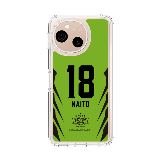 スリムプロテクションケース［ レバンガ北海道 - #18 NAITO - HOME - 裏 ］