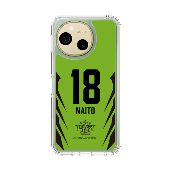 スリムプロテクションケース［ レバンガ北海道 - #18 NAITO - HOME - 裏 ］