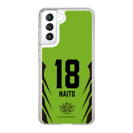 スリムプロテクションケース［ レバンガ北海道 - #18 NAITO - HOME - 裏 ］
