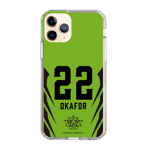 スリムプロテクションケース［ レバンガ北海道 - #22 OKAFOR - HOME - 裏 ］