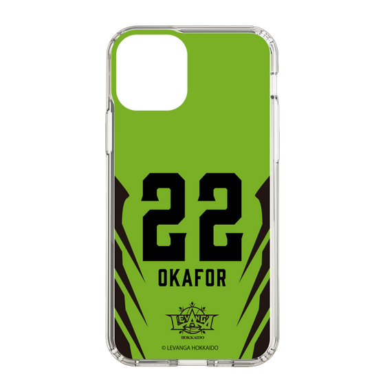 スリムプロテクションケース［ レバンガ北海道 - #22 OKAFOR - HOME - 裏 ］