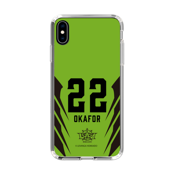 スリムプロテクションケース［ レバンガ北海道 - #22 OKAFOR - HOME - 裏 ］