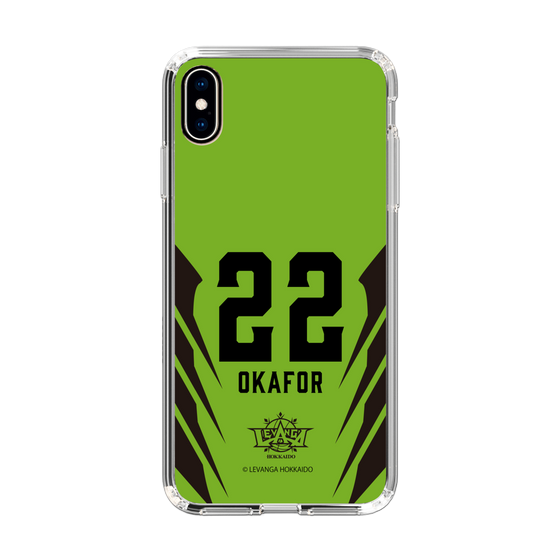 スリムプロテクションケース［ レバンガ北海道 - #22 OKAFOR - HOME - 裏 ］