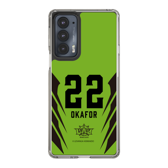 スリムプロテクションケース［ レバンガ北海道 - #22 OKAFOR - HOME - 裏 ］