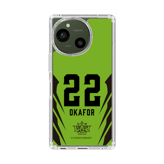 スリムプロテクションケース［ レバンガ北海道 - #22 OKAFOR - HOME - 裏 ］