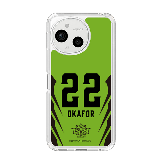 スリムプロテクションケース［ レバンガ北海道 - #22 OKAFOR - HOME - 裏 ］