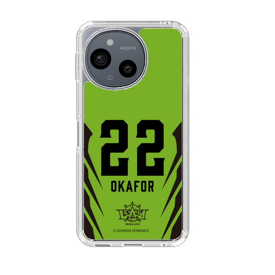 スリムプロテクションケース［ レバンガ北海道 - #22 OKAFOR - HOME - 裏 ］