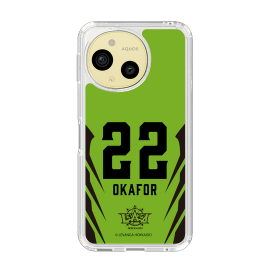 スリムプロテクションケース［ レバンガ北海道 - #22 OKAFOR - HOME - 裏 ］