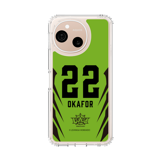 スリムプロテクションケース［ レバンガ北海道 - #22 OKAFOR - HOME - 裏 ］