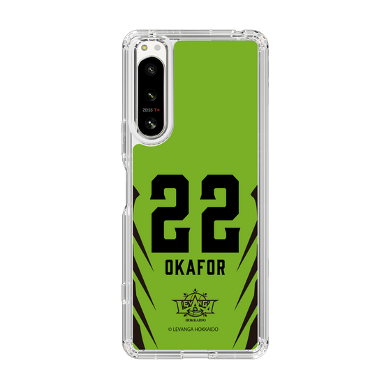 スリムプロテクションケース［ レバンガ北海道 - #22 OKAFOR - HOME - 裏 ］