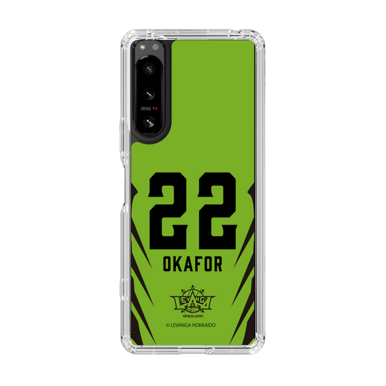 スリムプロテクションケース［ レバンガ北海道 - #22 OKAFOR - HOME - 裏 ］