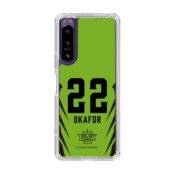 スリムプロテクションケース［ レバンガ北海道 - #22 OKAFOR - HOME - 裏 ］