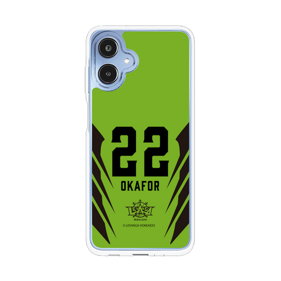 スリムプロテクションケース［ レバンガ北海道 - #22 OKAFOR - HOME - 裏 ］