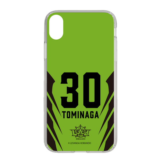 スリムプロテクションケース［ レバンガ北海道 - #30 TOMINAGA - HOME - 裏 ］