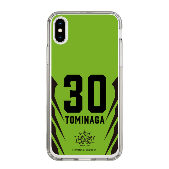 スリムプロテクションケース［ レバンガ北海道 - #30 TOMINAGA - HOME - 裏 ］