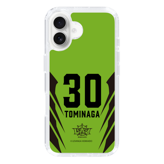 スリムプロテクションケース［ レバンガ北海道 - #30 TOMINAGA - HOME - 裏 ］