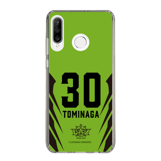 スリムプロテクションケース［ レバンガ北海道 - #30 TOMINAGA - HOME - 裏 ］