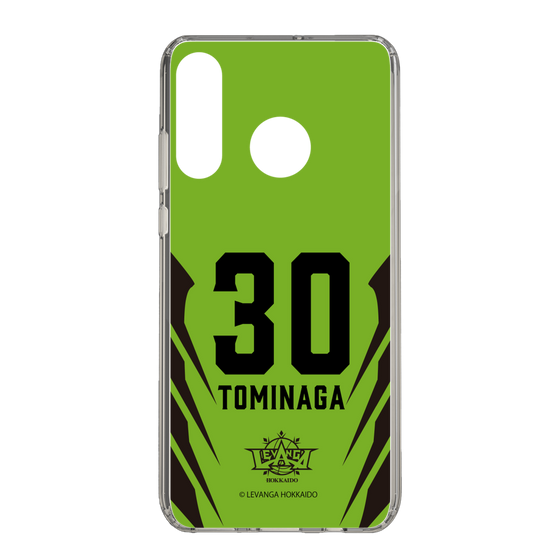スリムプロテクションケース［ レバンガ北海道 - #30 TOMINAGA - HOME - 裏 ］