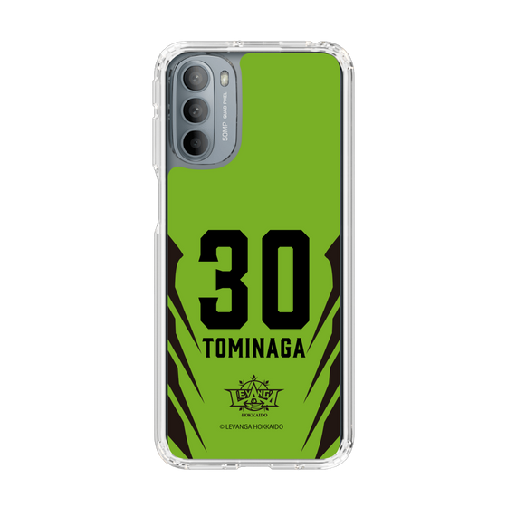 スリムプロテクションケース［ レバンガ北海道 - #30 TOMINAGA - HOME - 裏 ］